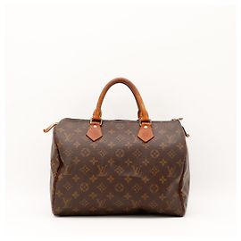 Sac à main Louis Vuitton Speedy 30 Monogram Canvas Brown Marron Monogramme