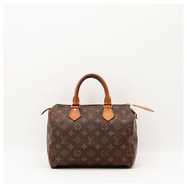 Louis Vuitton Speedy 30 Monogram Canvas Handbag Brown Monogram