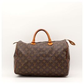 Louis Vuitton Speedy 30 Monogram Canvas Handbag Brown Monogram