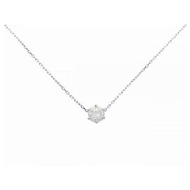 Autre Marque Collana in platino e diamanti Argento