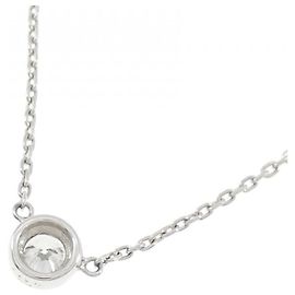 Autre Marque Collar de platino y diamantes Plata
