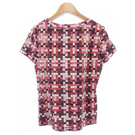 Hermès T-shirt Hermes Beaulieu Marrone Bianco Rosso