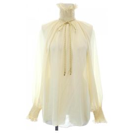 Céline Haut en soie CELINE Beige