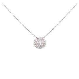 Colar Van Cleef & Arpels Perlee em Ouro Branco 750 e Diamantes Branco