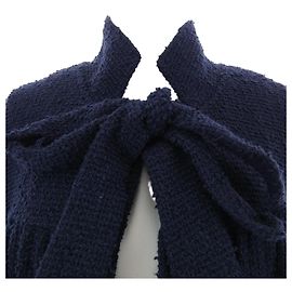 Chanel Knit Vest Blue Navy blue