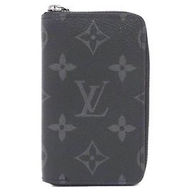 Portamonete Louis Vuitton Monogram Eclipse Nero