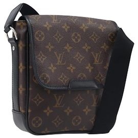 LOUIS VUITTON Monogram Macassar Bus PM Shoulder Bag M56717 LV Outro