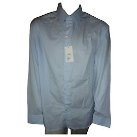 Armani Chemise en coton bleu clair Bleu clair