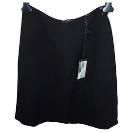 Prada Schwarzer Wollrock Schwarz