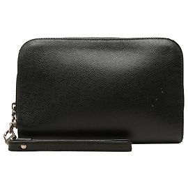 Louis Vuitton Black Taiga Pochette Baikal Black