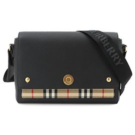 Bolsa de Ombro Burberry Check Note Preto
