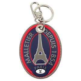 Louis Vuitton Schlüsselanhänger - Monogram Eclipse Rot Marineblau Monogramm