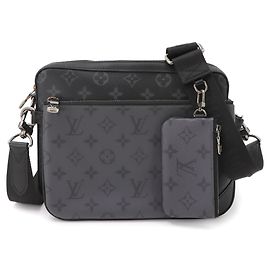 Borsa a tracolla Trio Louis Vuitton Monogram Eclipse Reverse Grigio antracite Monogramma