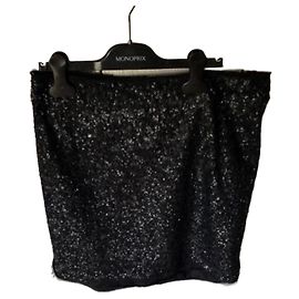 Zadig & Voltaire black sequin skirt Black