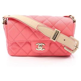Borsa a tracolla CHANEL Matelassé Rosa