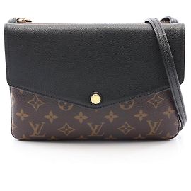 Borsa a tracolla Louis Vuitton Twice Monogram Marrone