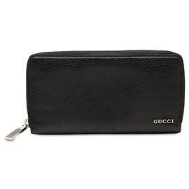 Cartera larga Gucci con cremallera redondeada Negro