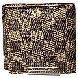 Louis Vuitton Damier Portefeuille Marco Wallet Castaño