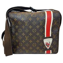 Louis Vuitton Monogram Naviglio Shoulder Bag Brown