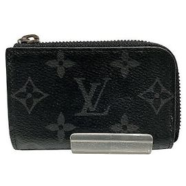 Louis Vuitton Monogram Eclipse Coin Case Black