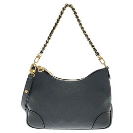 Bolsa Louis Vuitton Boulogne Monogram Empreinte em couro de bezerro Preto