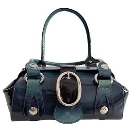 Stuart Weitzman Lackleder Handtasche in Mitternachtsblau Andere Dunkelblau