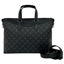 Sac Business 2 voies Louis Vuitton Explorer Monogram Eclipse Noir