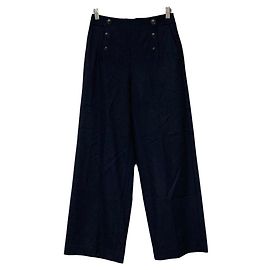 Autre Marque MACPHEE Wool Pants Blue Navy blue