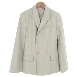 Autre Marque ELFRANK Double Breasted Tailored Jacket Beige