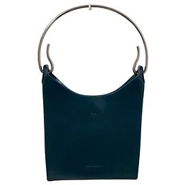 Autre Marque ADD CULUMN Leder-Tote-Bag Grün Orange