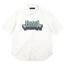 Louis Vuitton Hemd aus Baumwollmischung Weiß