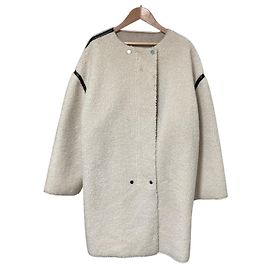 Autre Marque Abrigo sin cuello acolchado allureville Blanco