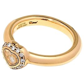 Bague Chopard Happy Diamonds Cœur Or Jaune 750/18kt 51mm Luxe Doré