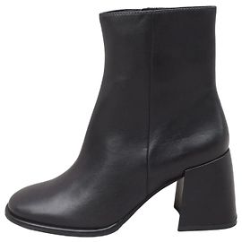 Autre Marque Bocage Botas de invierno de cuero negro con tacón bloque Negro