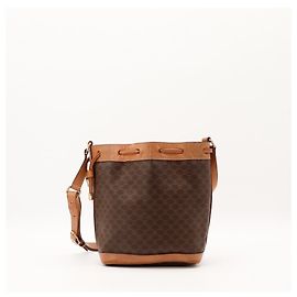 Céline Borsa Secchiello Celine Monogram in Pelle Brown Marrone