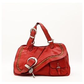 Borsa Hobo Dior in pelle rossa Rosso