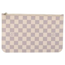 Louis Vuitton Neverfull Pochette Damier Large Branco