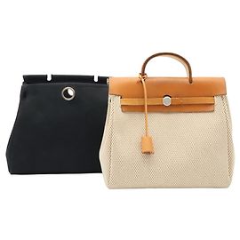 Hermès Sac à dos et sac à main HERMES Herbag Ad PM Beige