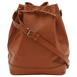 Borsa a tracolla Louis Vuitton Epi Noe Marrone