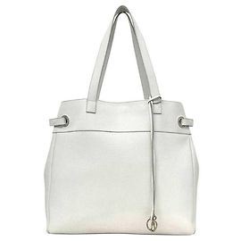 Borsa Tote Loewe in pelle bianca Bianco