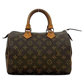 Louis Vuitton Speedy 25 Mini Boston Bag Marron Noir