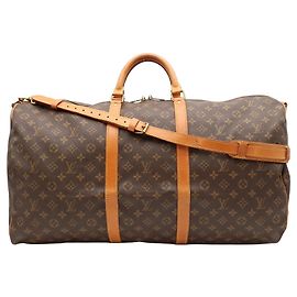 Borsa Boston Louis Vuitton Monogram Keepall 60 Marrone