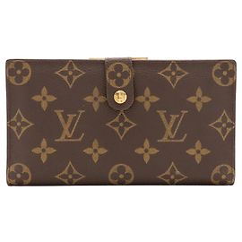 Portefeuille long Louis Vuitton Monogram Continental Clutch Marron