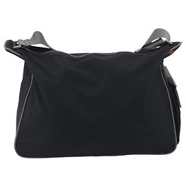 PRADA Shoulder Bag Nylon Black Silver Auth 211044A - Jerrillo Other