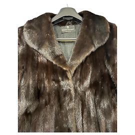 Pierre Balmain Cappotto lungo in visone marrone Marrone