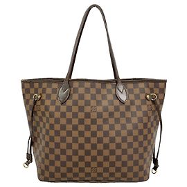 Sac Cabas Louis Vuitton Damier Neverfull MM Damier ebène