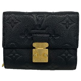 Cartera Tri-fold Louis Vuitton en Noir Negro