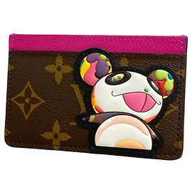 Tarjetero Louis Vuitton Monogram Panda Castaño Rosa