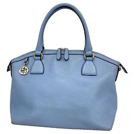mala Gucci Interlocking G Azul claro