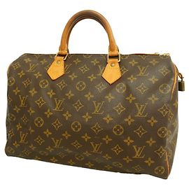 Sac à main Louis Vuitton Monogram Speedy 35 Marron